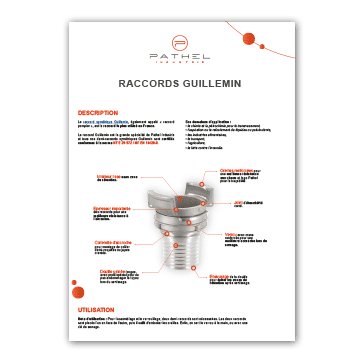 Fiche technique de nos raccords symétriques Guillemin