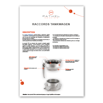 Fiche technique de nos raccords Tankwagen