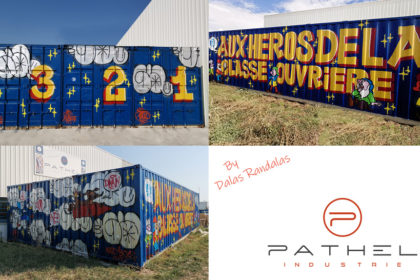 Le graffeur Dalas Randalas transforme les containers Pathel