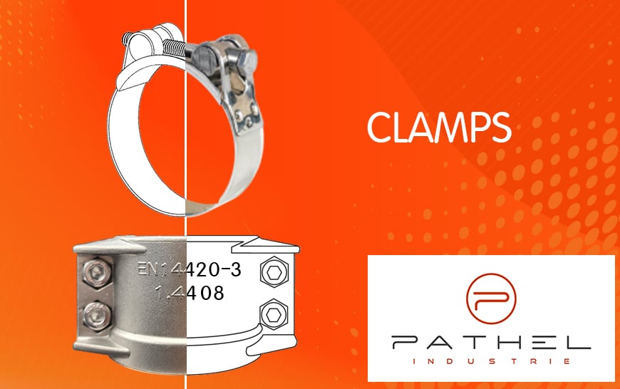 For the assembly of your hoses: Pathel clamps